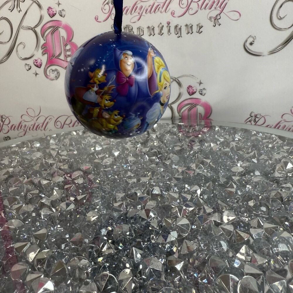 Disney ornament Blue Cinderella Holiday Hanging Ornament that opens can fill - Picture 3 of 8
